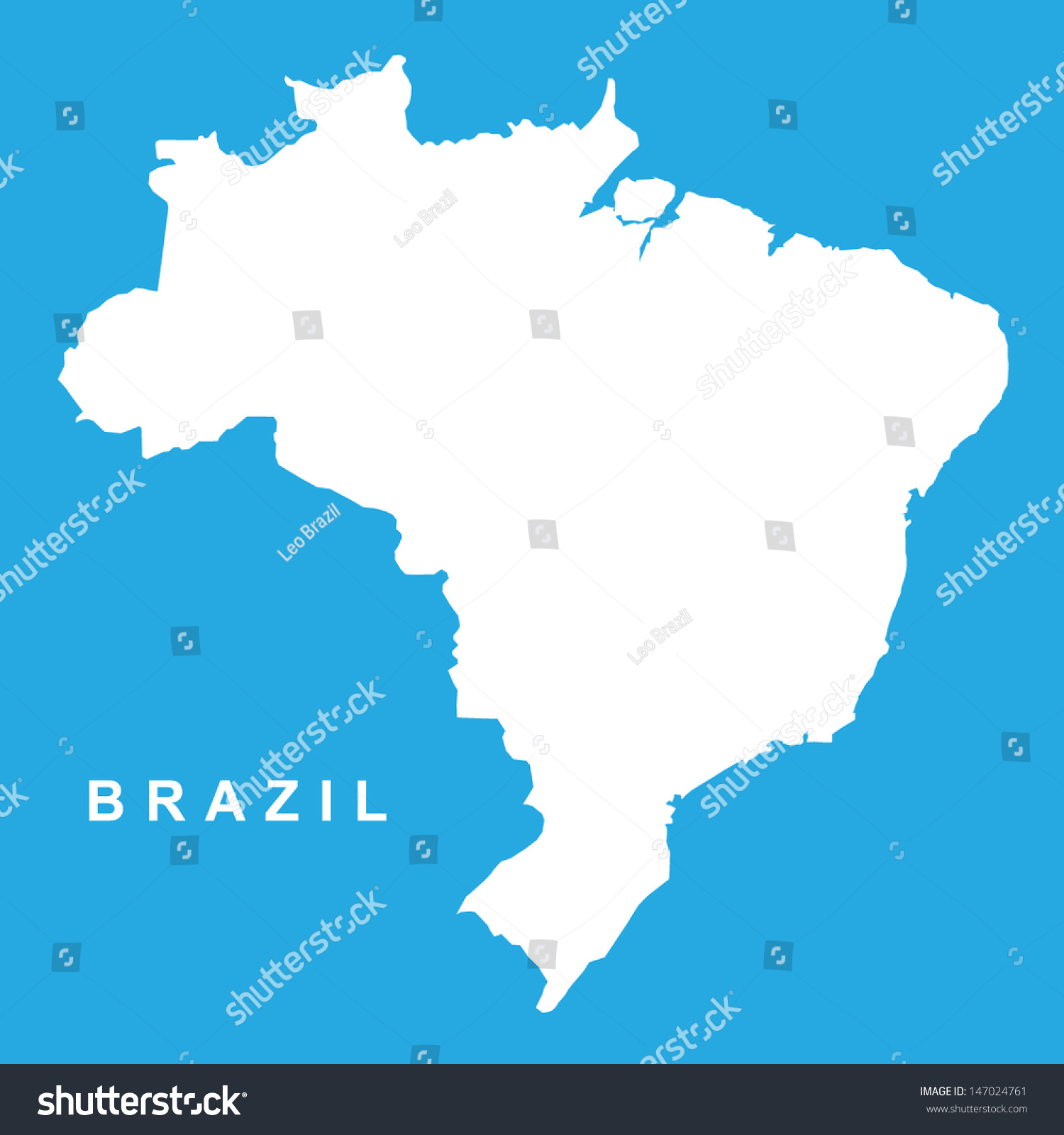 Brazil Political Map Eps Illustrator Map Vector World Maps Images