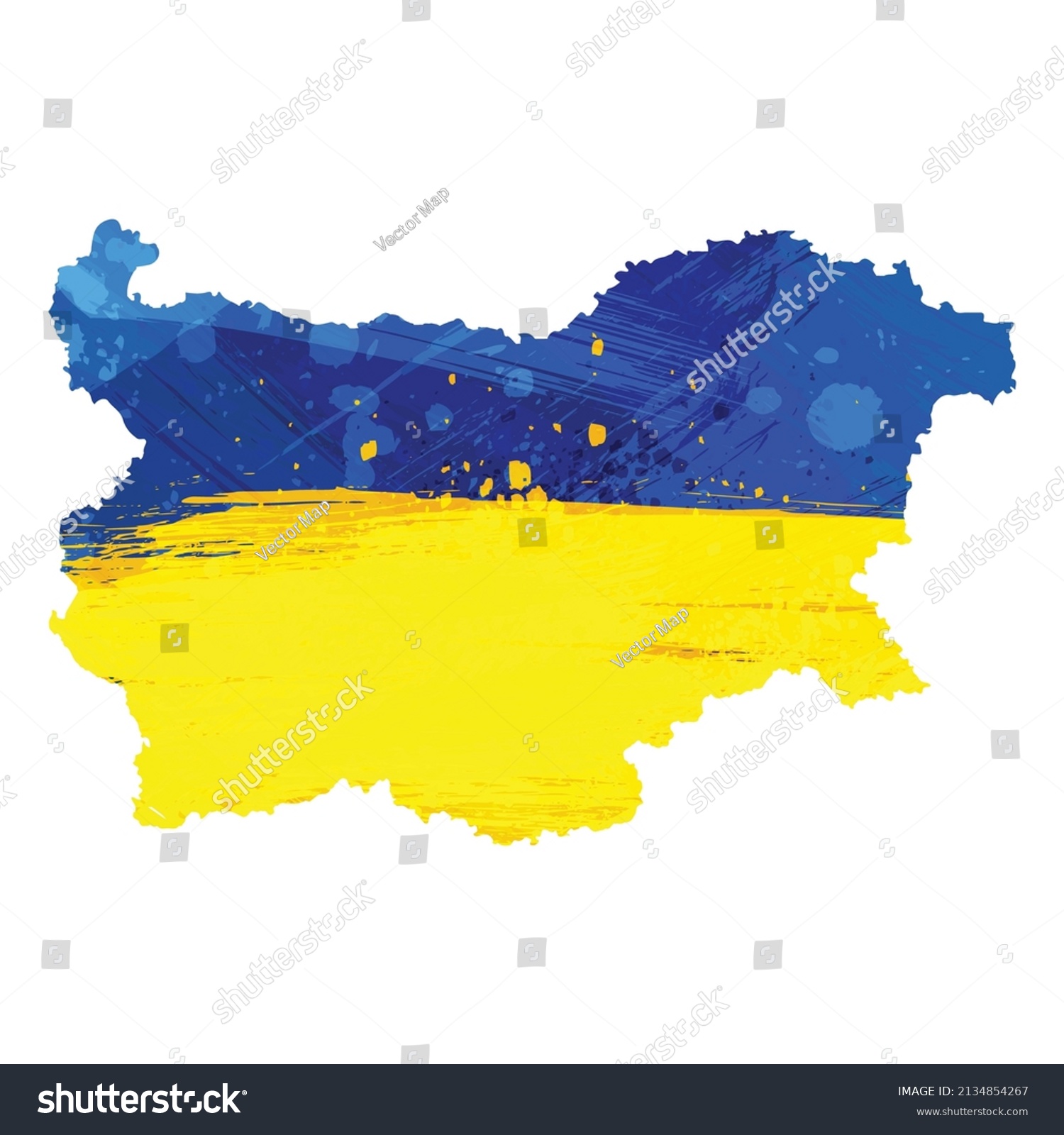 Vector Map Bulgaria Isolated Vector Illustration Stock Vector Royalty   Stock Vector Vector Map Bulgaria Isolated Vector Illustration Black On White Background Eps Illustration 2134854267 