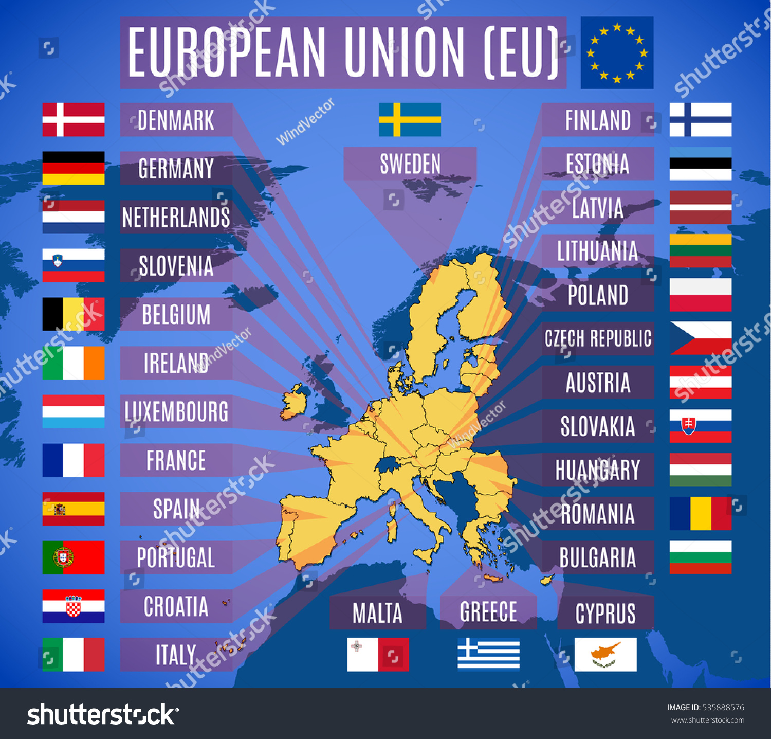 schengen europe countries list visa Map Without Eu Union Vector Vector European Stock