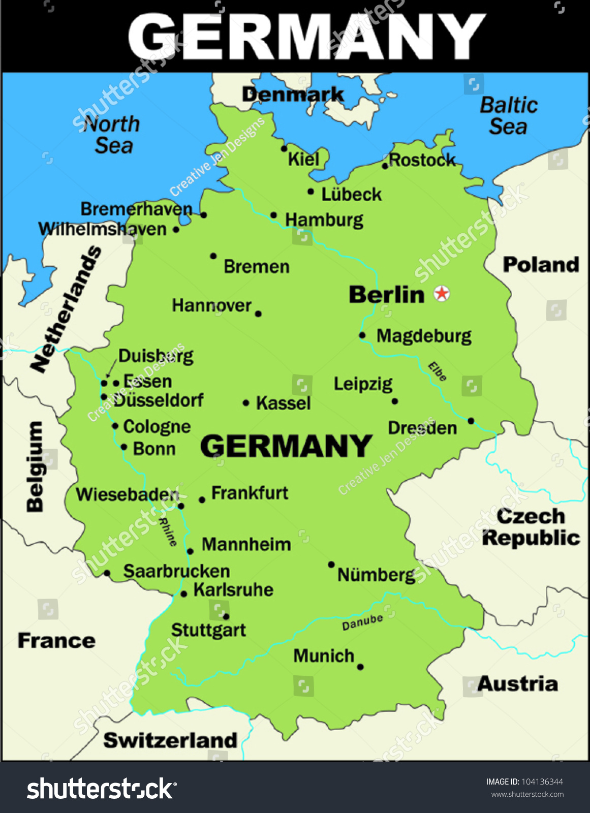 SVG of Vector map of Germany svg