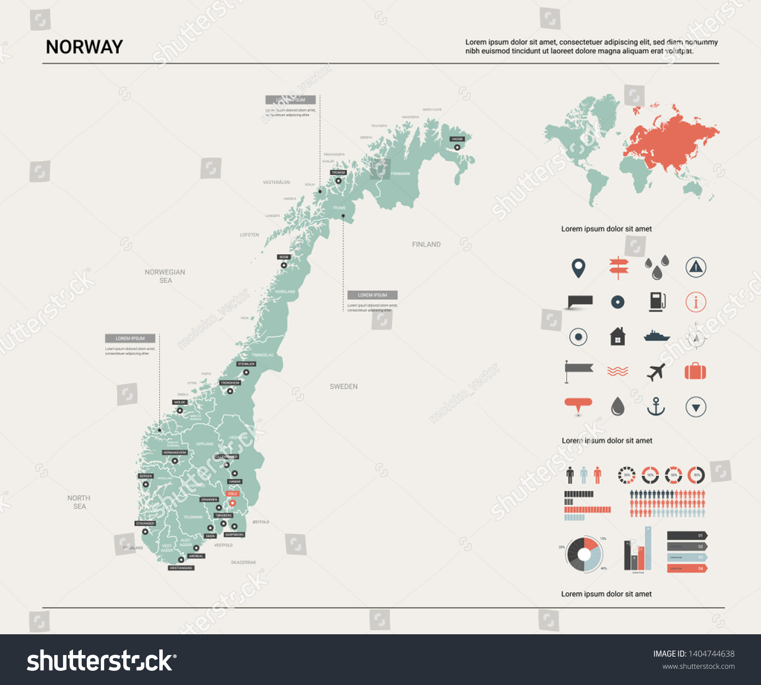 14 162 Norway Country Map Images Stock Photos Vectors Shutterstock Stock Vector Vector Map Of Norway Country Map With Division Cities And Capital Oslo Political Map World Map 1404744638