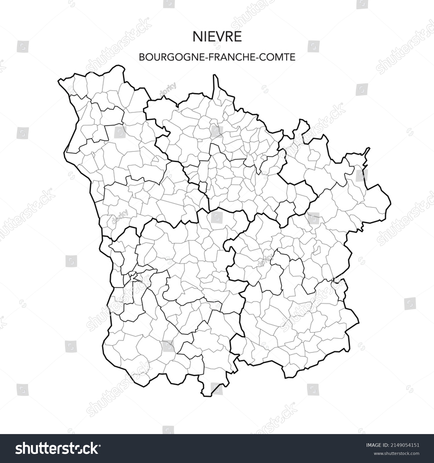 Vector Map Geopolitical Subdivisions De La Stock Vector (Royalty Free ...