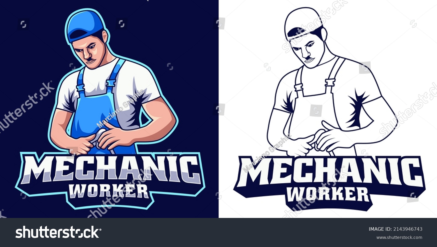 Vector Mascot Illustration Mechanic Guy Stock Vector Royalty Free Shutterstock