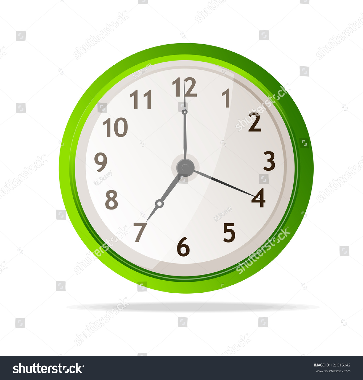 Vector Mechanical Clock - 129515042 : Shutterstock