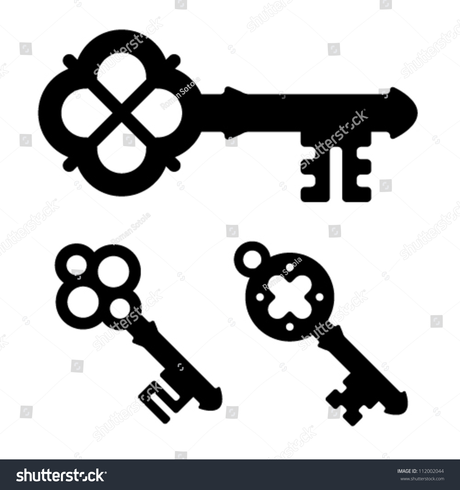 Vector Medieval Key Symbols - 112002044 : Shutterstock