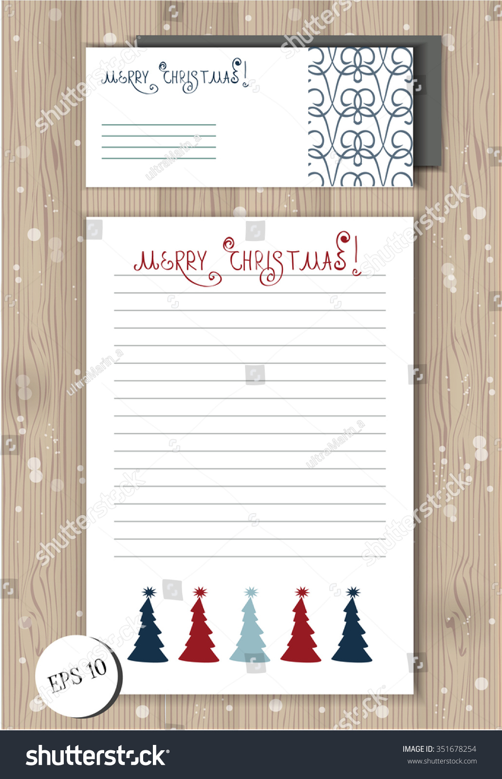 Christmas Note Template from image.shutterstock.com