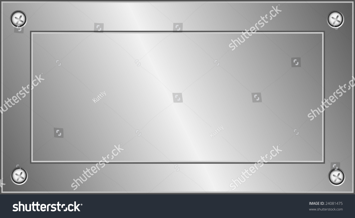 Vector Metal Plate - 24081475 : Shutterstock