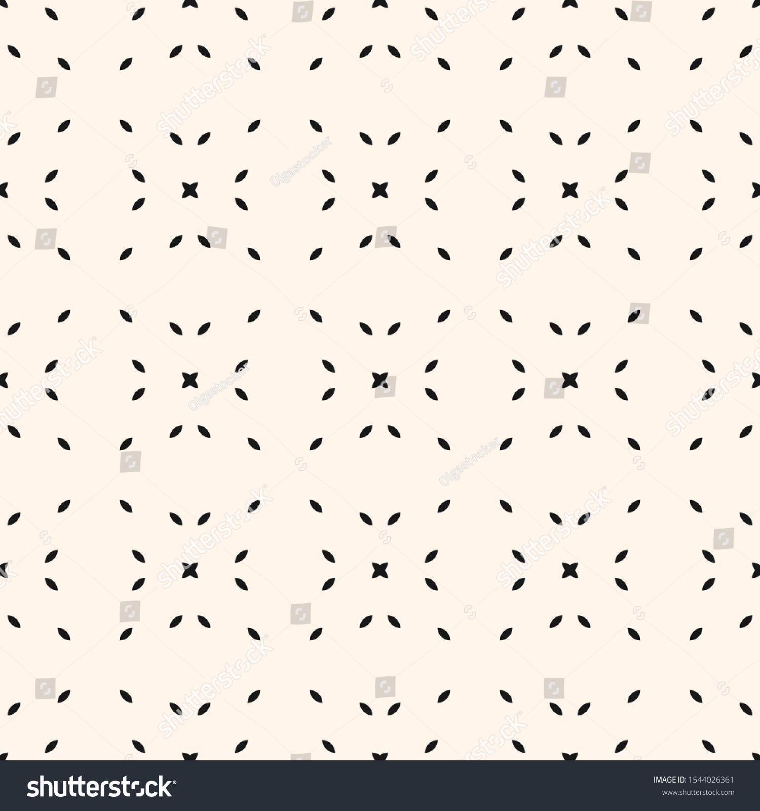 Vector Monochrome Minimalist Seamless Pattern Abstract Stock Vector ...