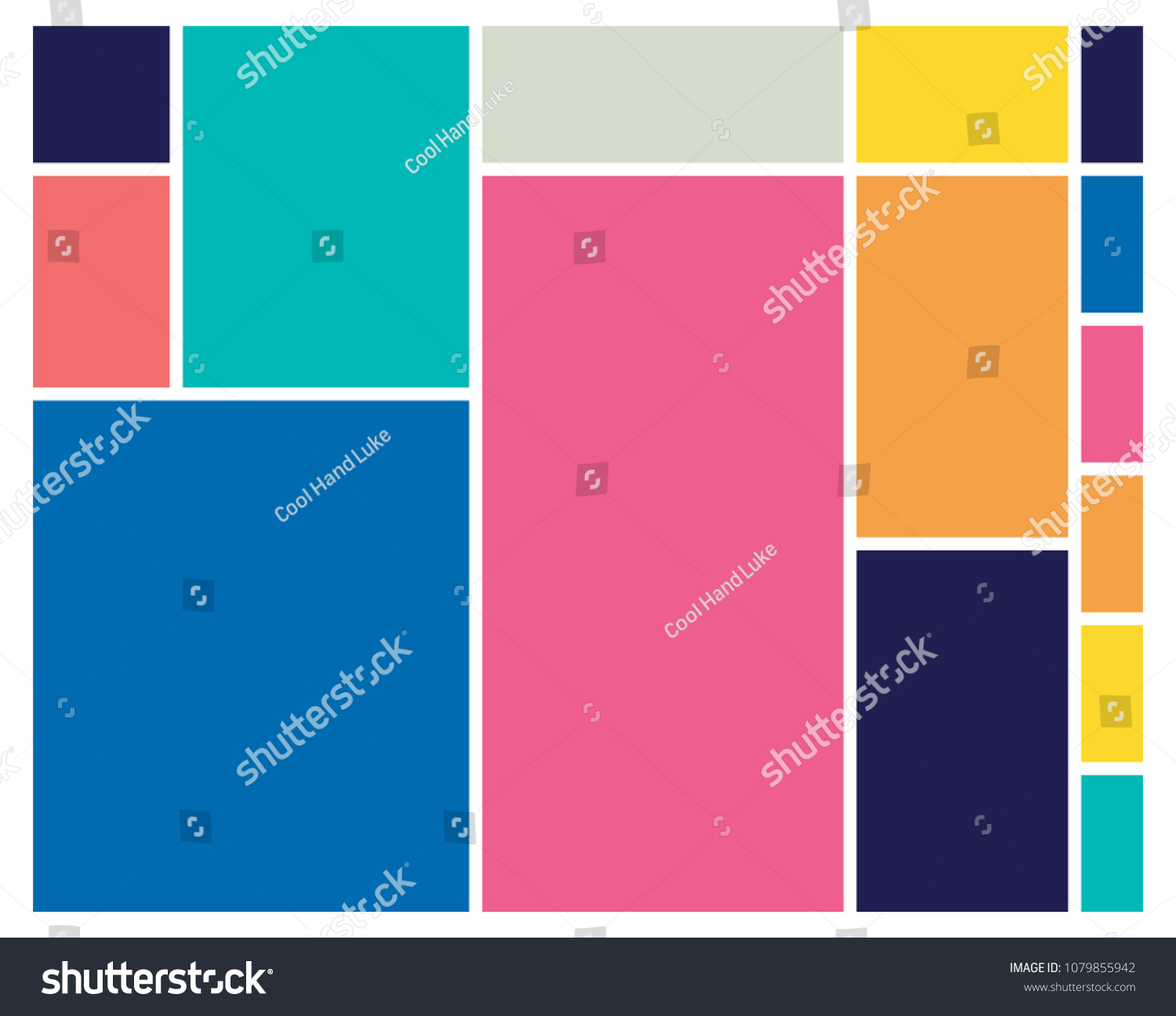 Vector Mood Board Branding Presentation Creative Stock Vector Royalty