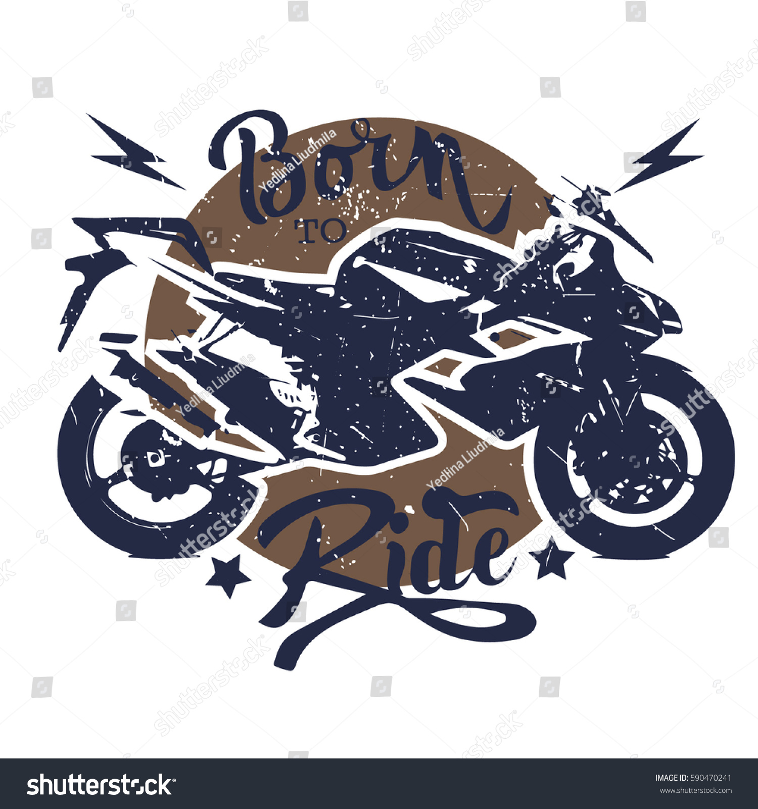 Download Vector Motorcycle Logotype Tshirt Fabric Textile Stock ...