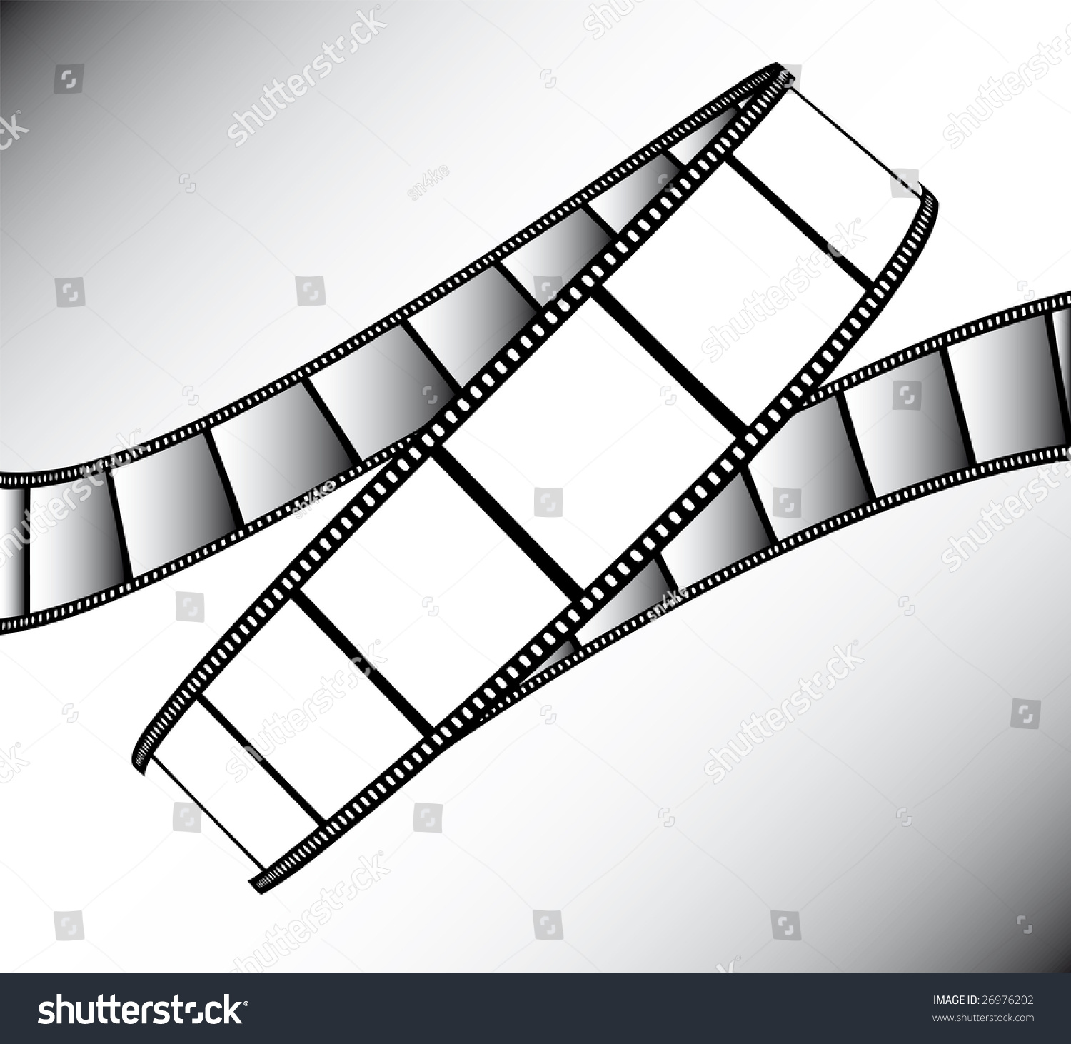 Vector Movie/Photo Film - Illustration On Gradient Background ...