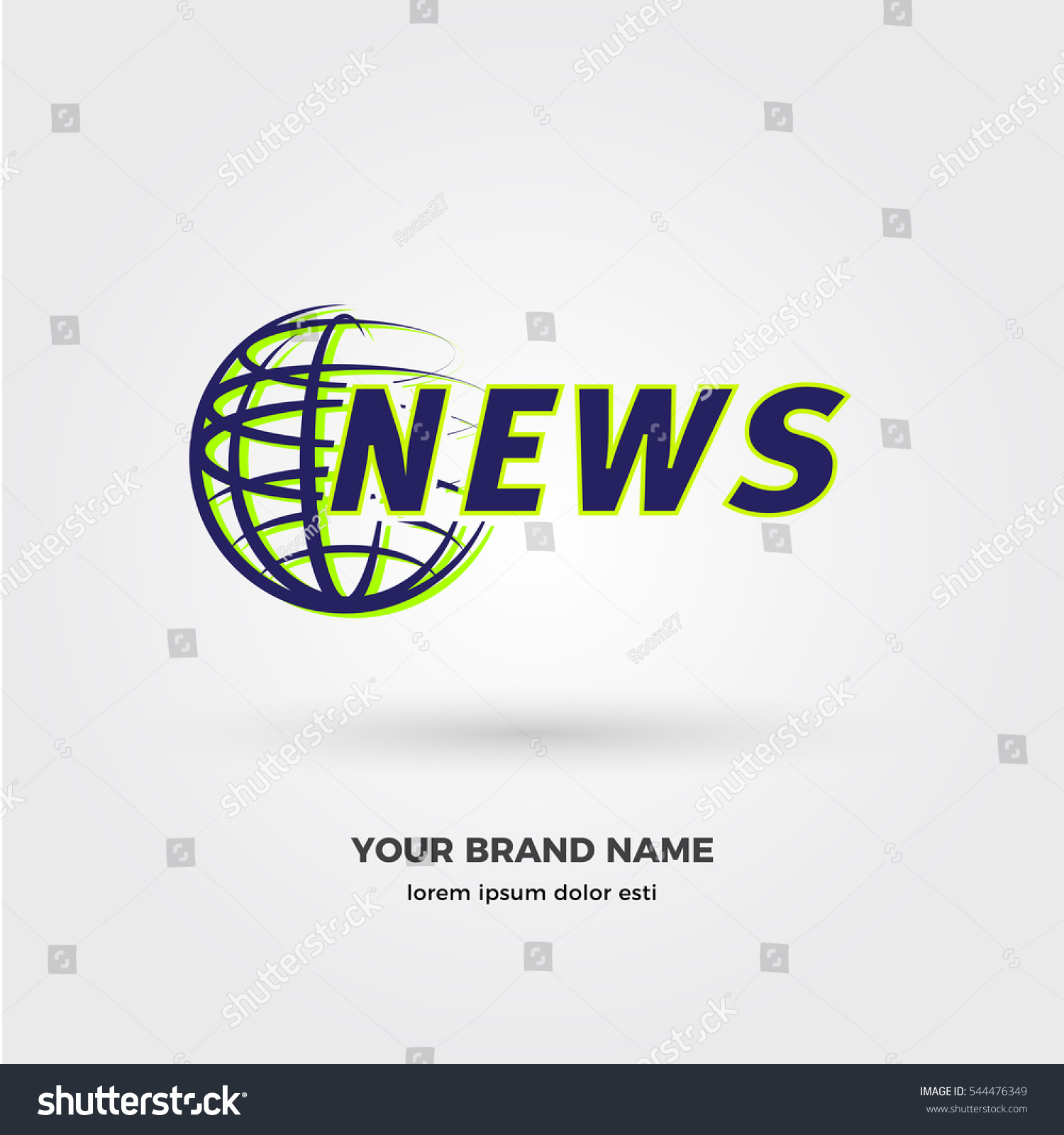 Vector News Logo Icon Stock Vector (Royalty Free) 544476349 Shutterstock