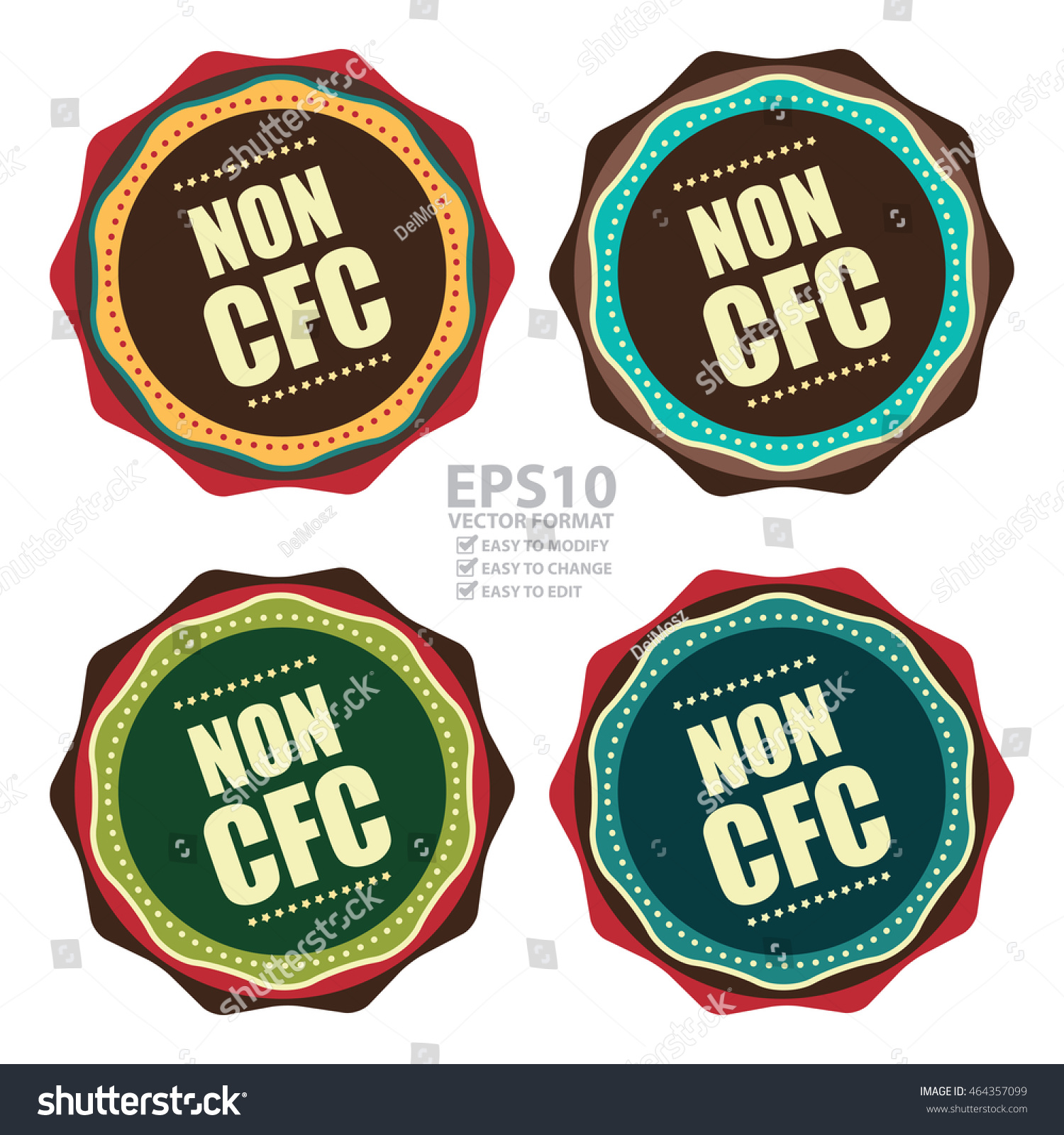 Vector Non Cfc Product Information Infographics Stock Vector Royalty