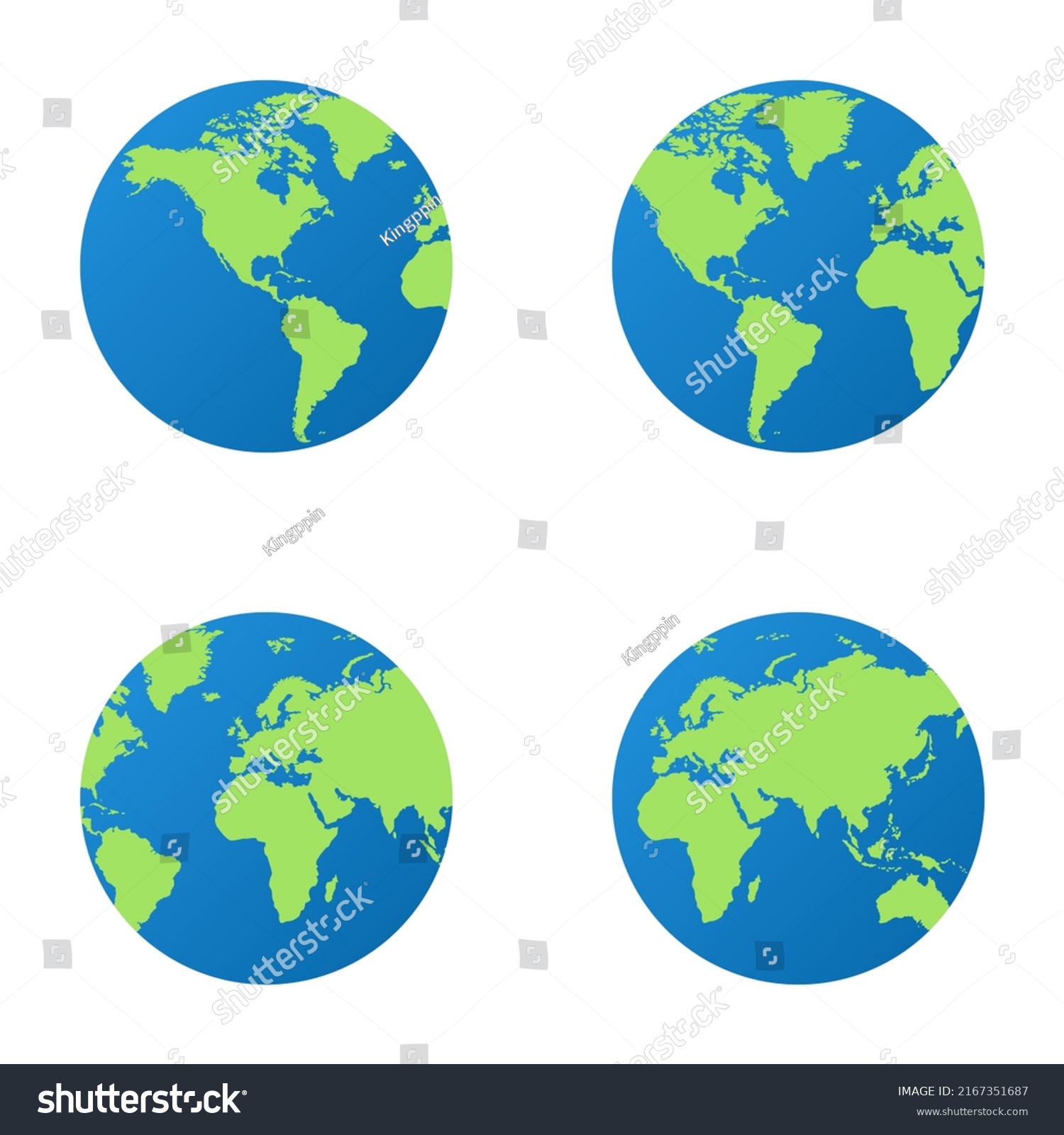 Vector Collection Isolated Illustration On White Stock Vector (Royalty ...