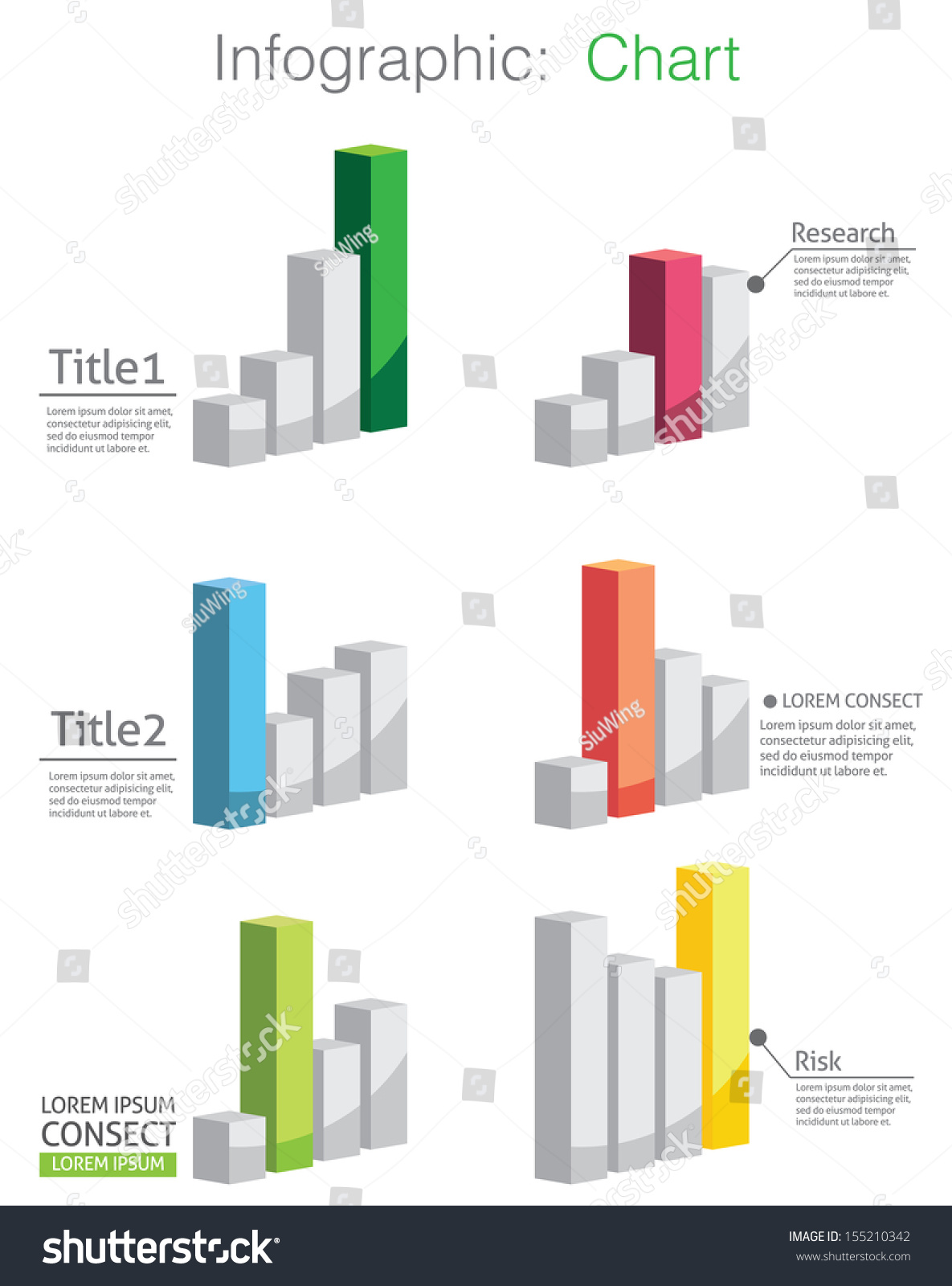 Vector Abstract Chart Infographic Stock Vector (Royalty Free) 155210342