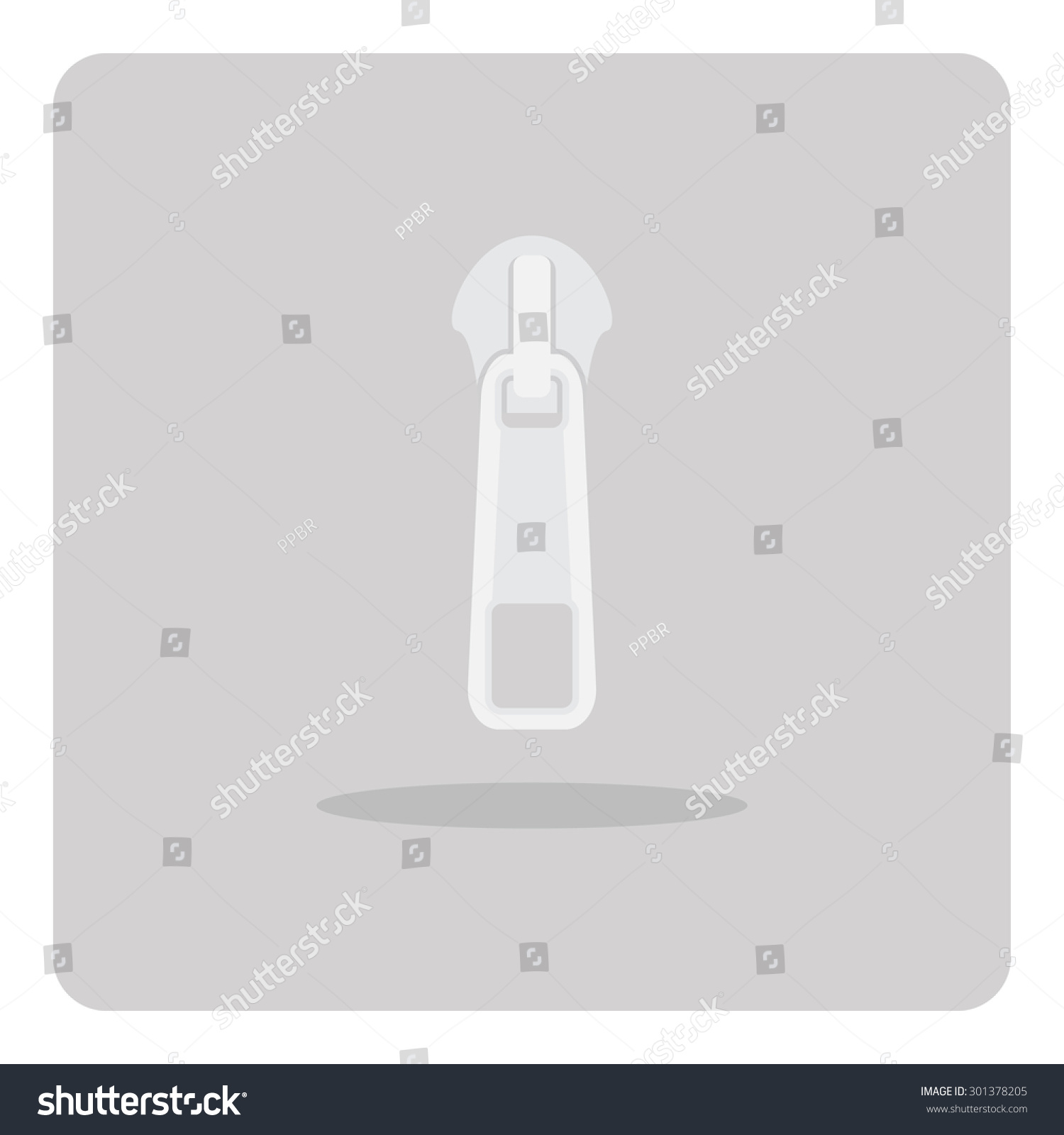 SVG of Vector of flat icon, zipper on isolated background svg