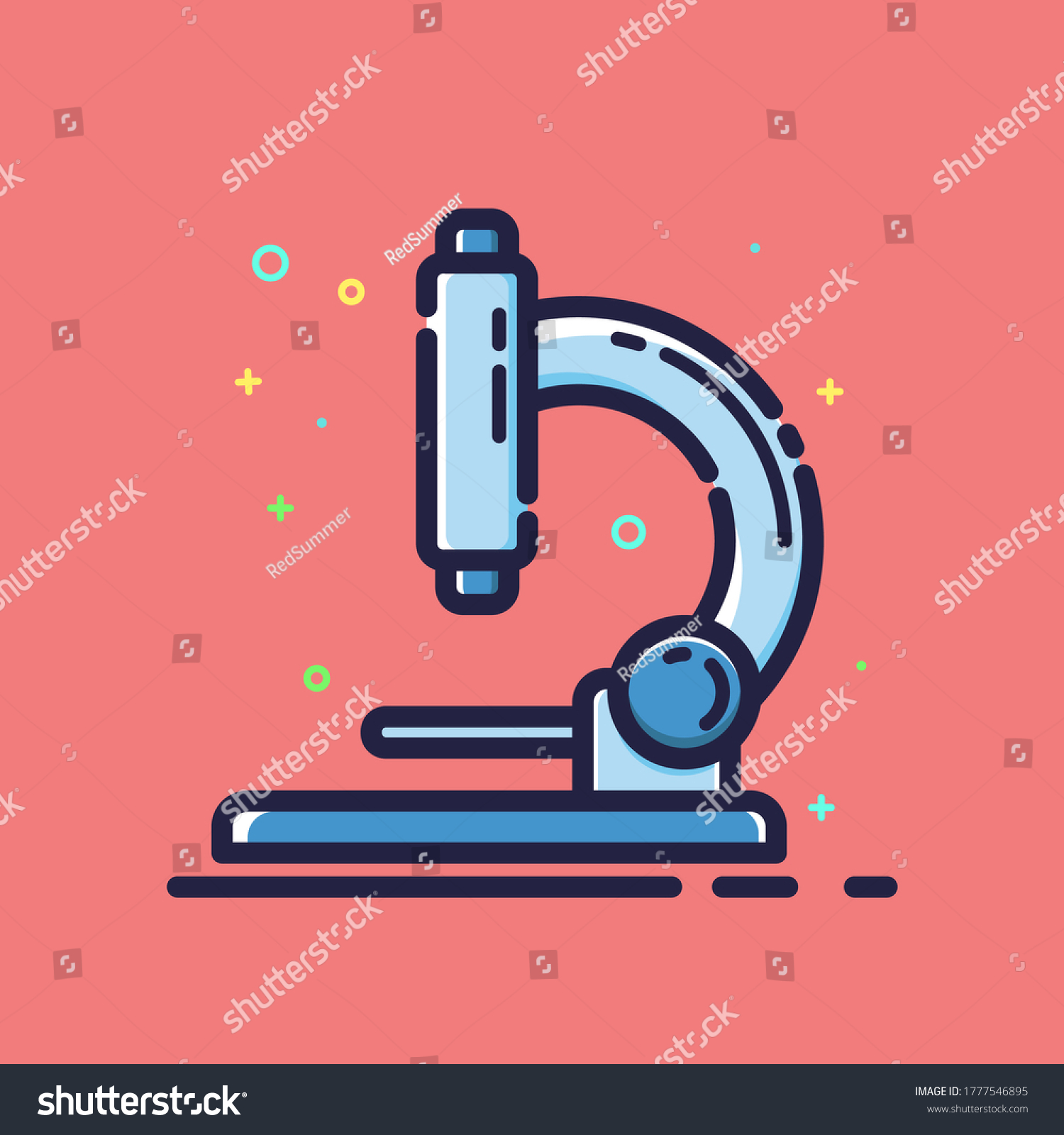 Vector Microscope Icon Microscope Clip Art Stock Vector (Royalty Free ...