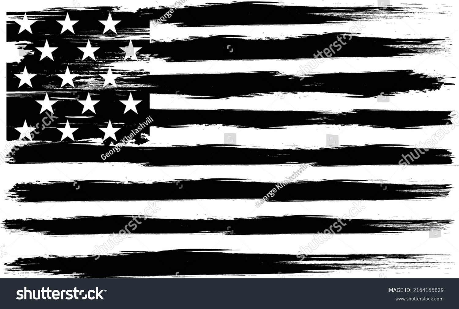 SVG of Vector Of The Distressed American Flag svg