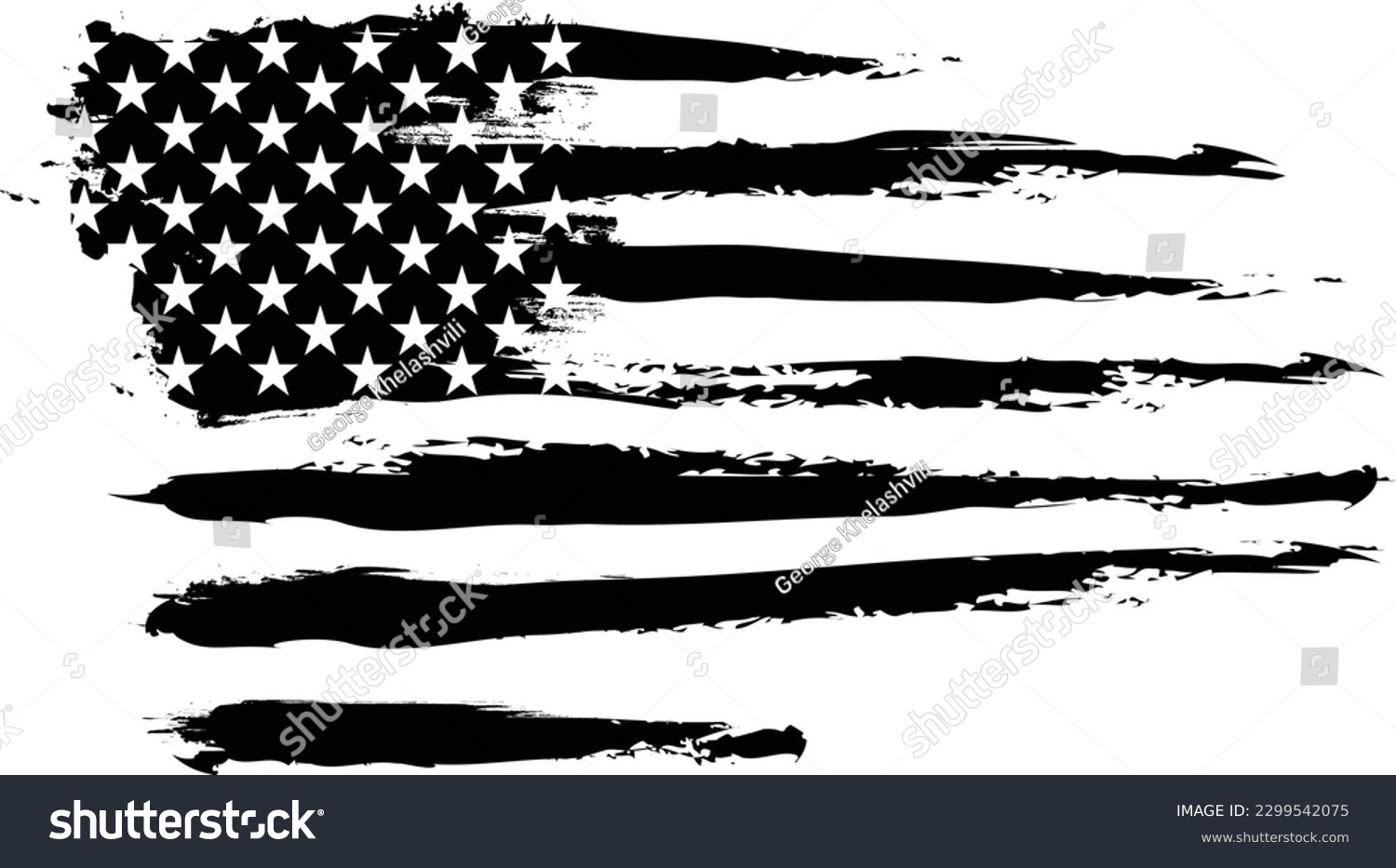SVG of Vector Of The Distressed American Flag	
 svg