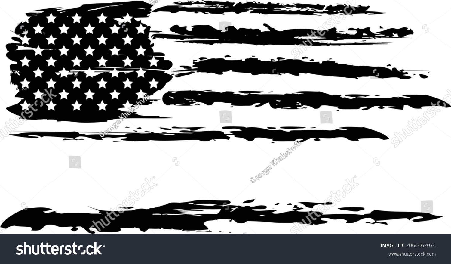SVG of Vector Of The Distressed American Flag - Personalize it	
 svg
