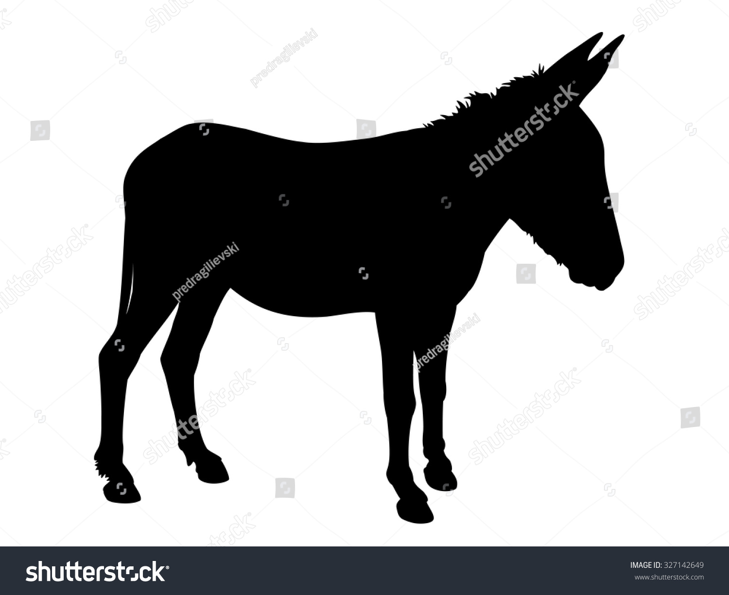 2,859 Donkey outline Images, Stock Photos & Vectors | Shutterstock