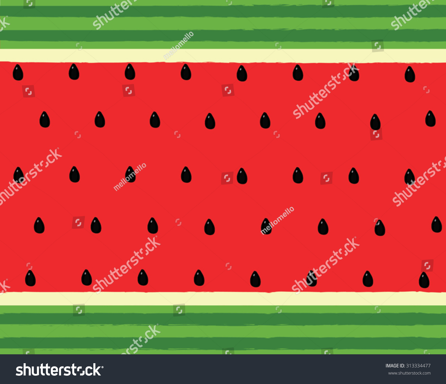 Vector Water Melon Background Pattern Wallpaper Stock Vector Royalty