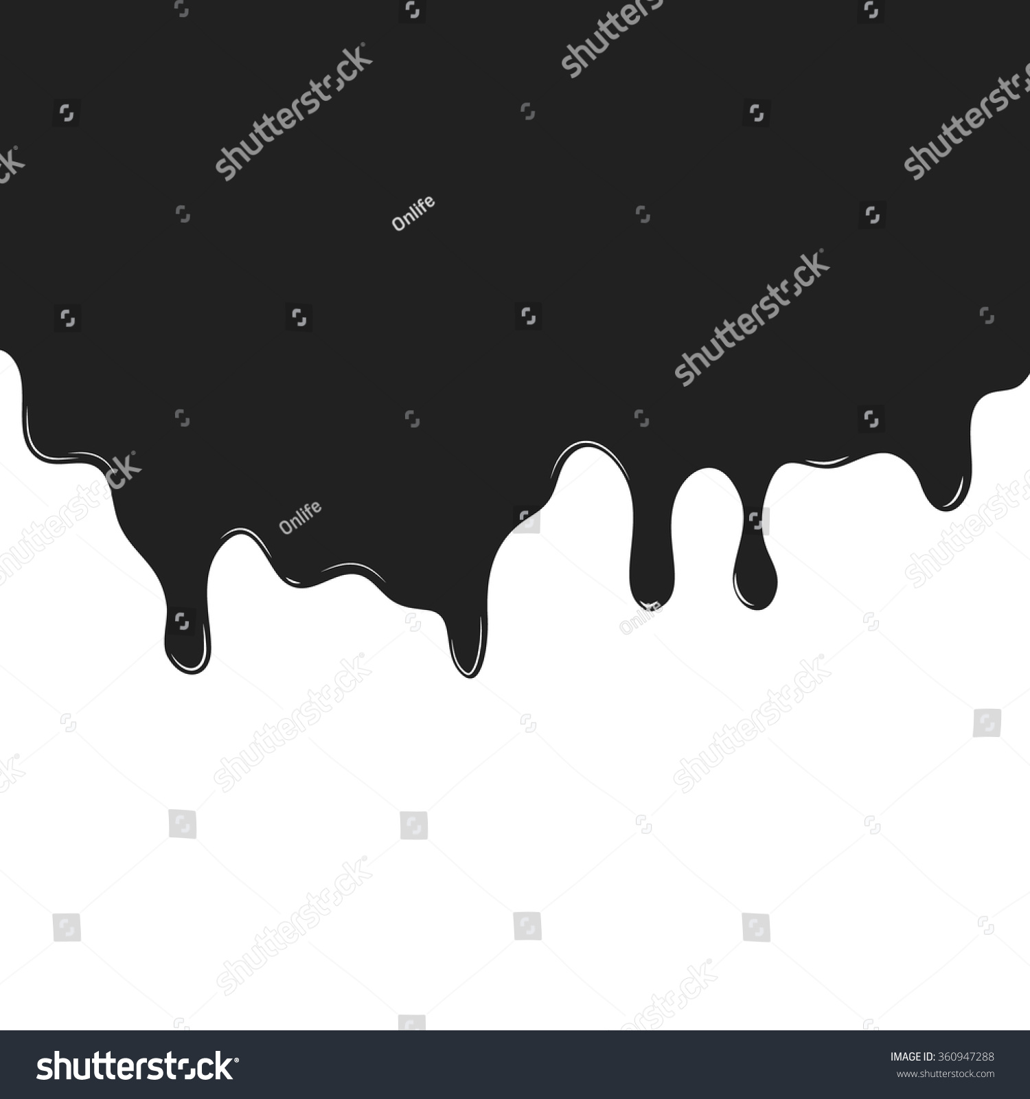 Vector Oil Dripping Melting Illustration Background Stock Vector ...