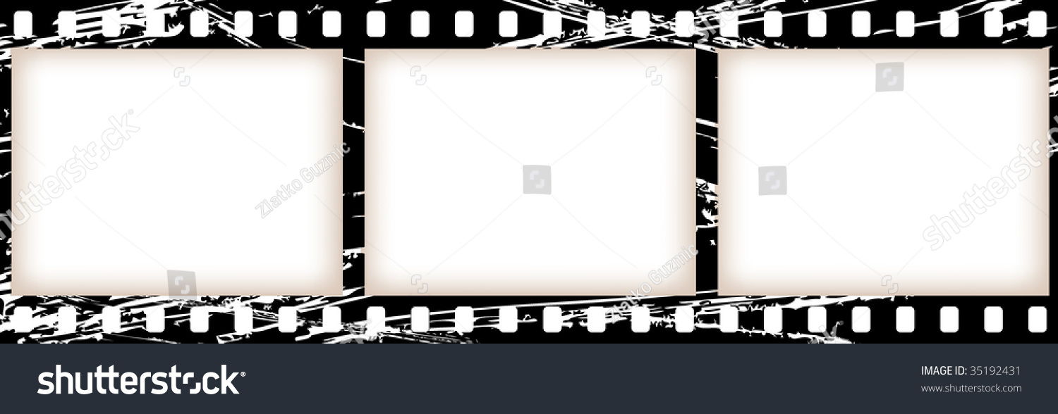 Vector Old Celluloid Film Tape Stock Vector 35192431 - Shutterstock