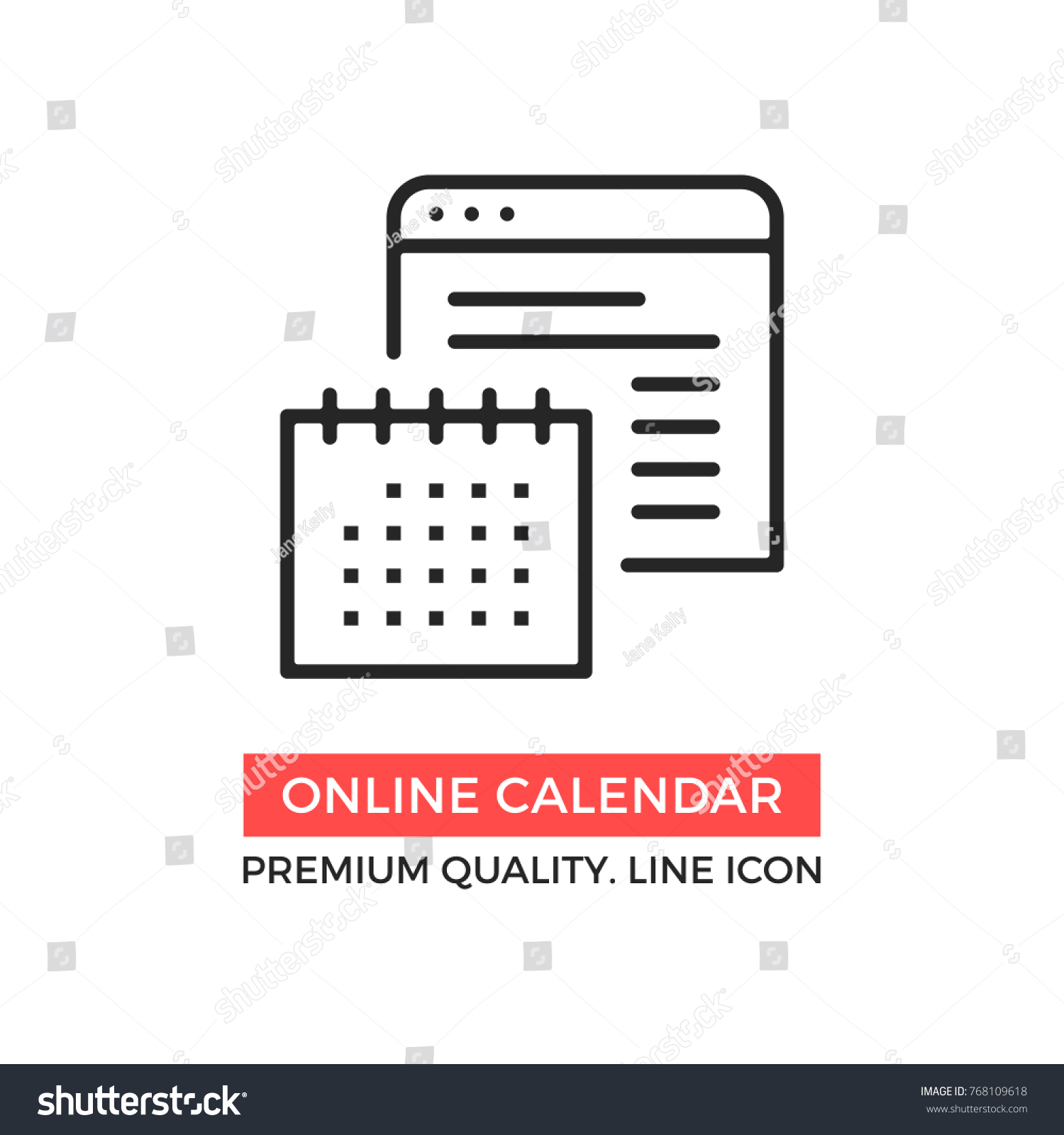 vector online calendar icon calendar web stock vector 768109618 calendar organizer online