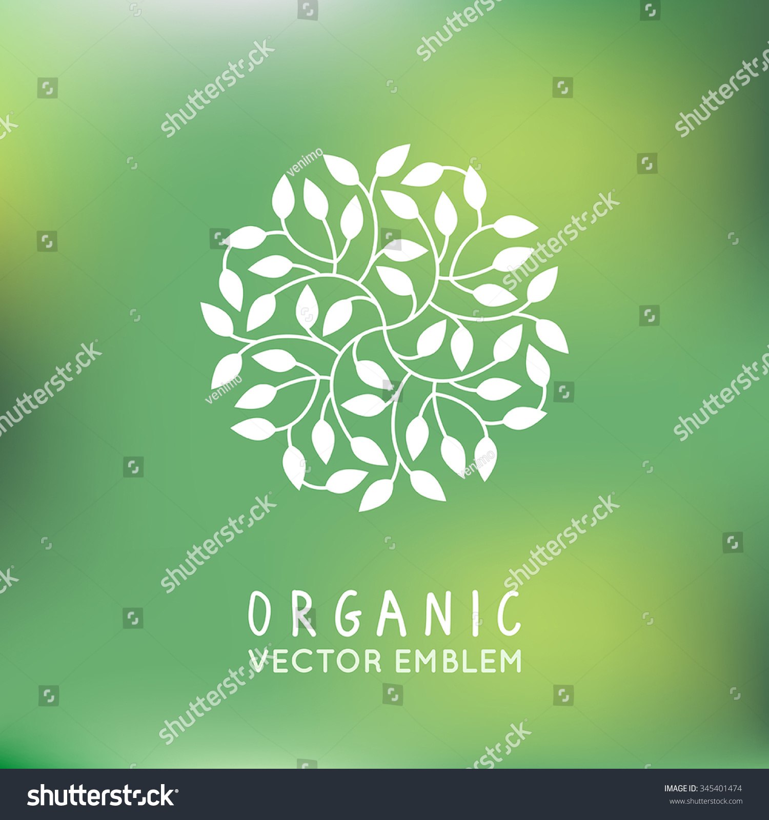 Vector Organic Natural Emblem Logo Design vector-organic-natural-emblem-logo-design