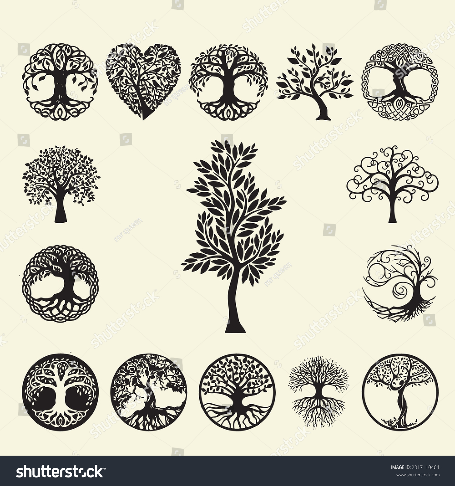 Vector Ornament Decorative Celtic Tree Life Stock Vector Royalty Free 2017110464 Shutterstock 9253