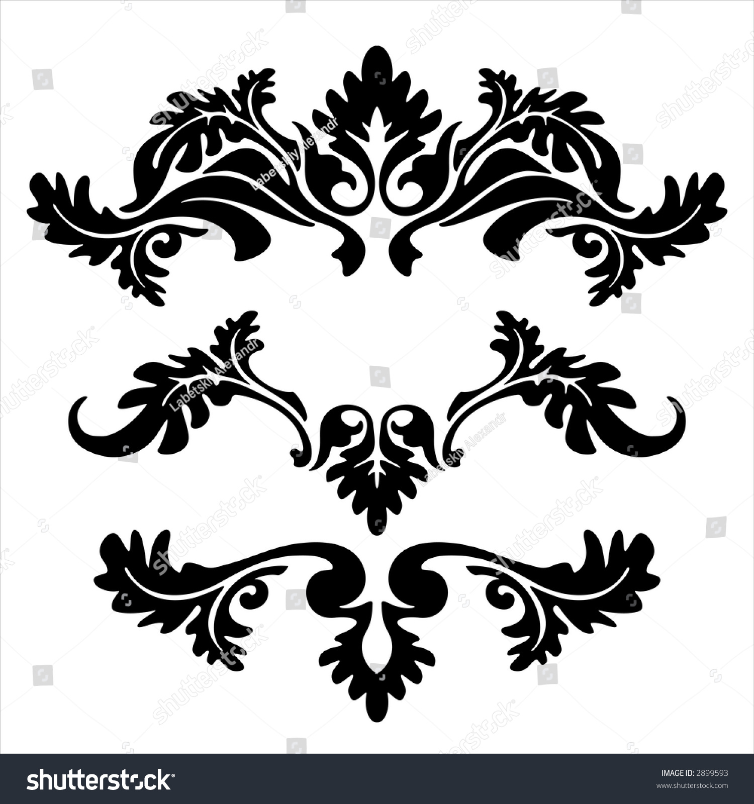 Vector Ornament Flower Style Stock Vector 2899593 - Shutterstock