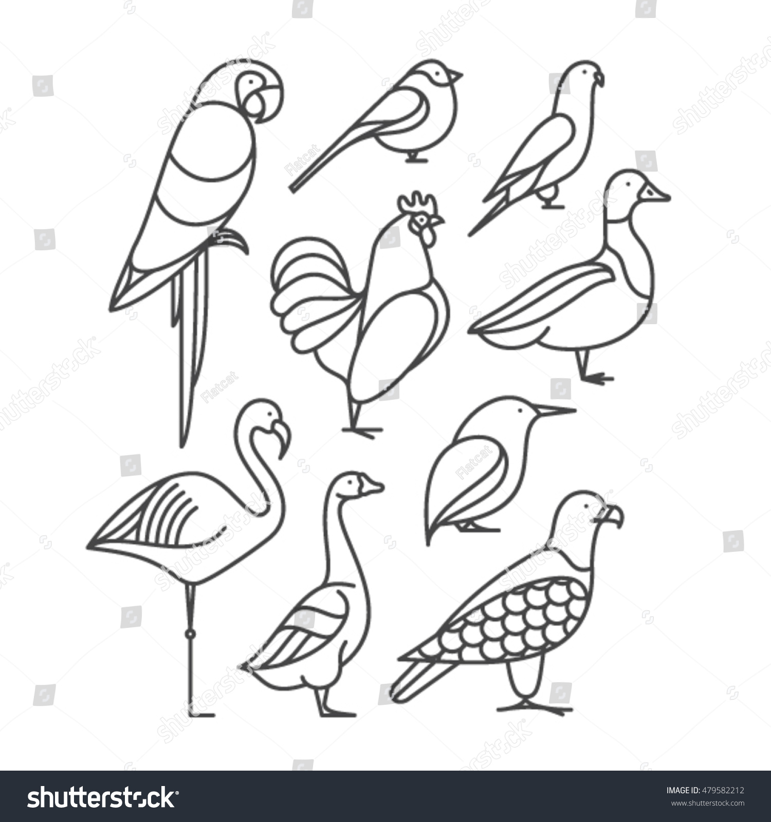 10,860 Duck bird outline Images, Stock Photos & Vectors | Shutterstock