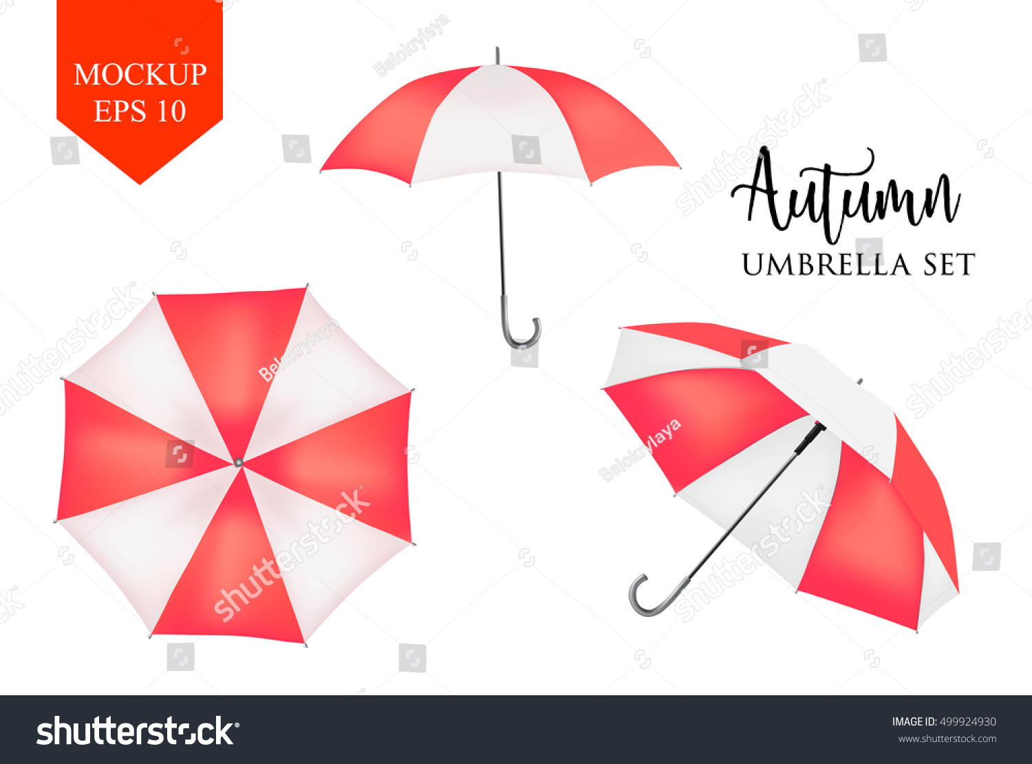 Download Vector Parasol Rain Umbrella Red Colored Stock Vector ...