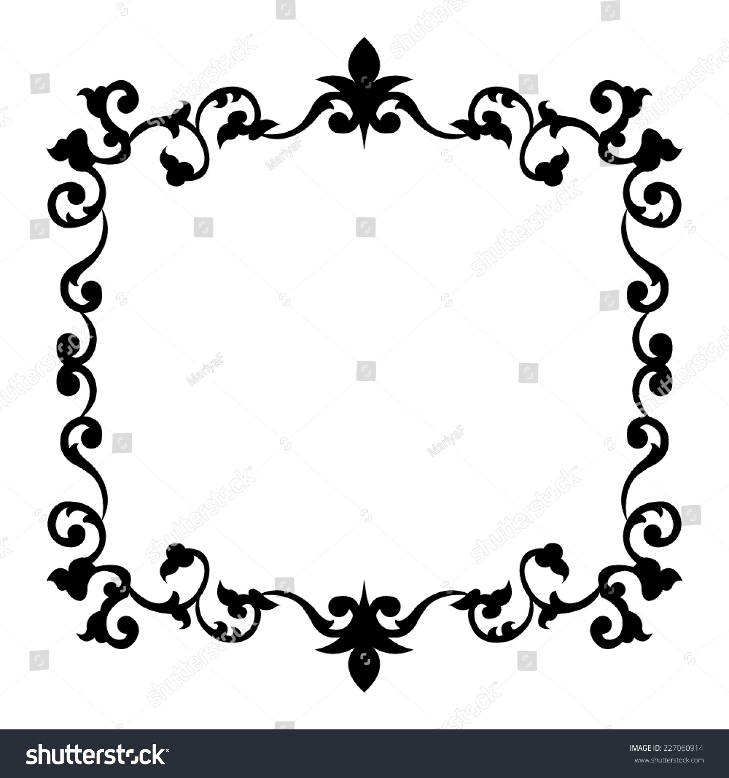 Vector Pattern Frame Stock Vector (Royalty Free) 227060914