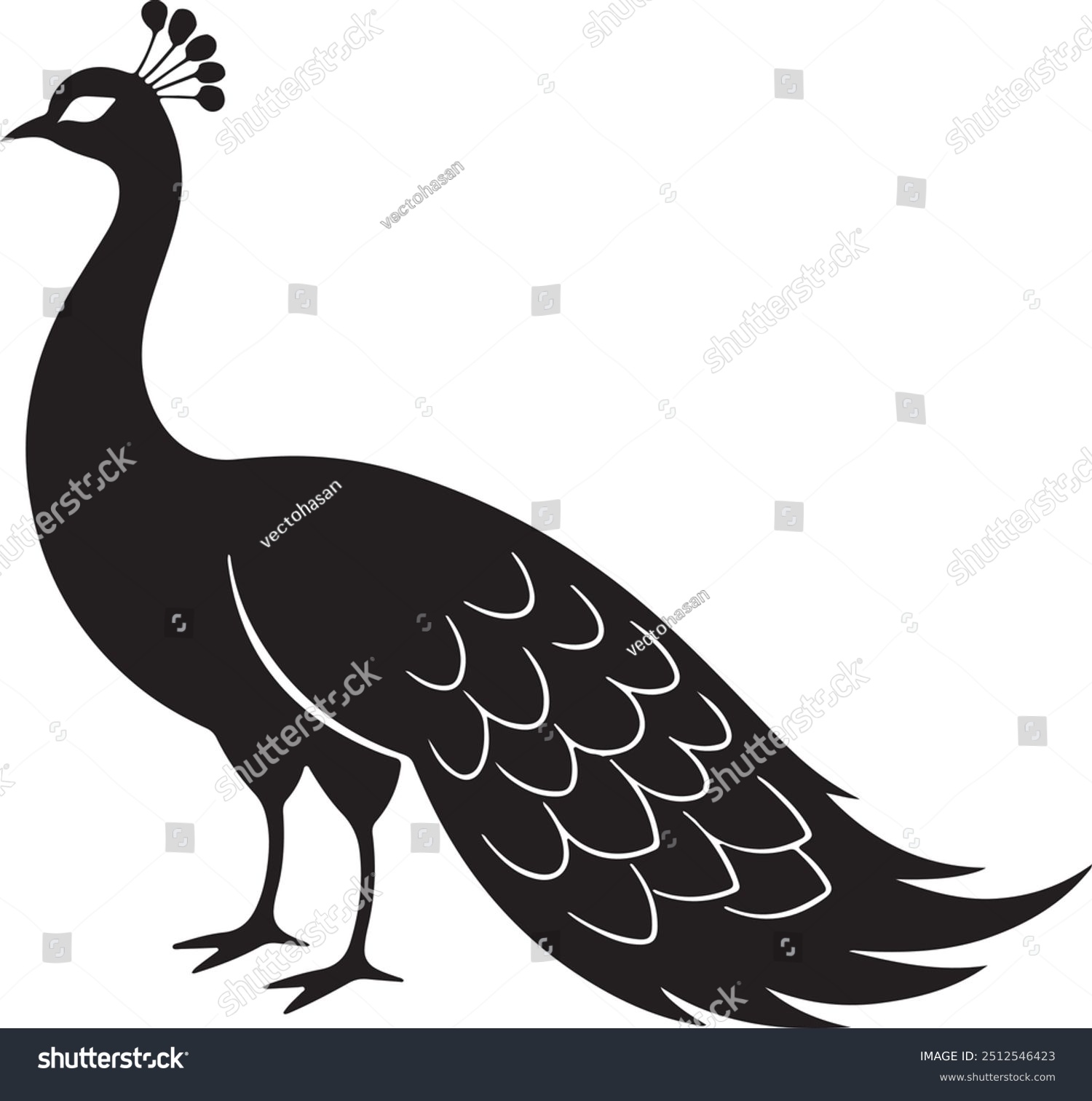 recommend clip art: vector Peacock Silhouette - Majestic Bird Peacock vector pattern colourful Vector Design logo  Black and white silhouette peacock vector illustration. Silhouette illustration of a peacock Tail