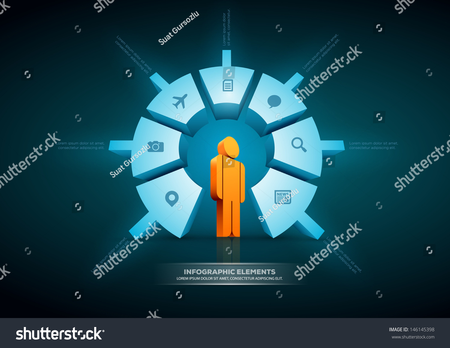 Vector Pie Chart Infographic Design Template Stock Vector (Royalty Free