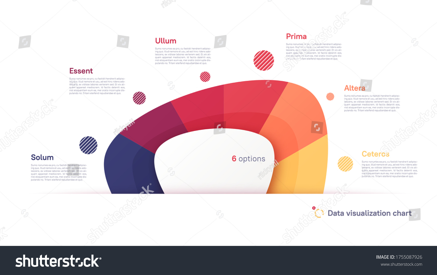 Vector Pie Chart Infographic Template Form Stock Vector (Royalty Free ...