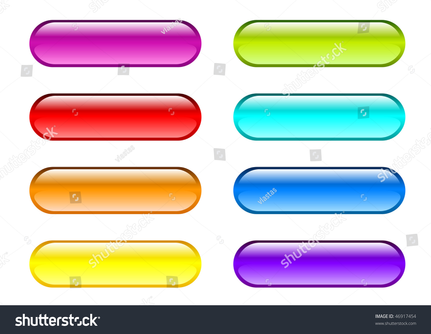 Vector Pills In Rainbow Colors. - 46917454 : Shutterstock