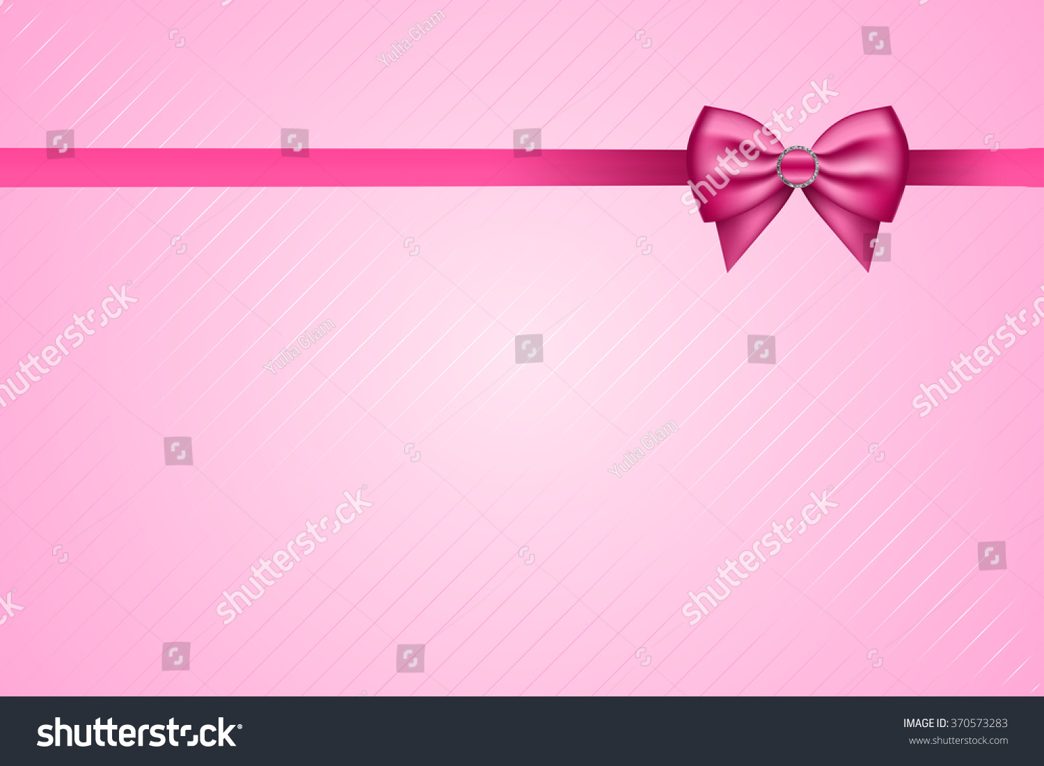 Vector Pink Background With Bow - 370573283 : Shutterstock
