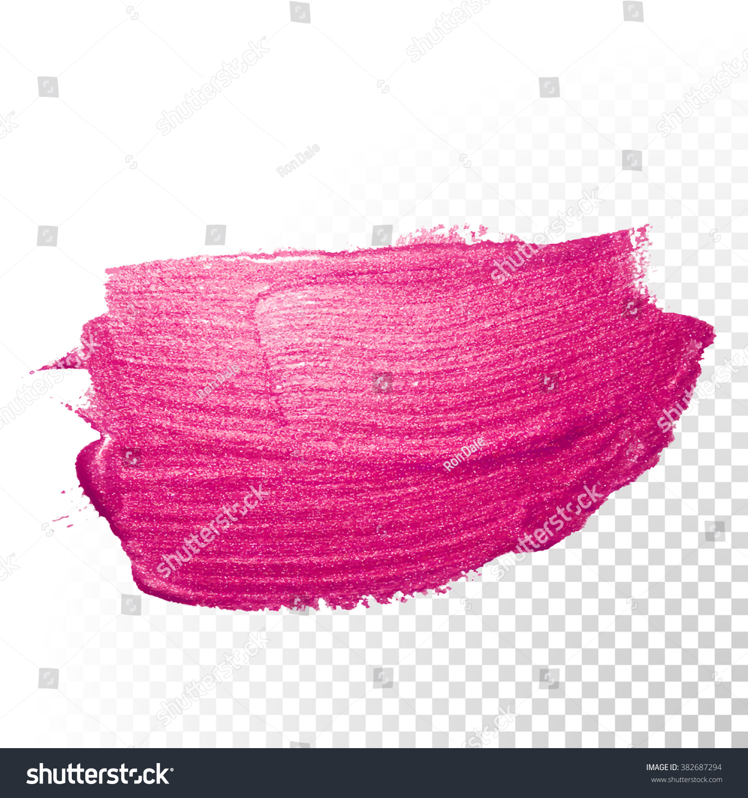 recommend clip art: Vector pink watercolor brush stroke. Varnish splash line trace. Abstract shape oil paint smear on transparent background.