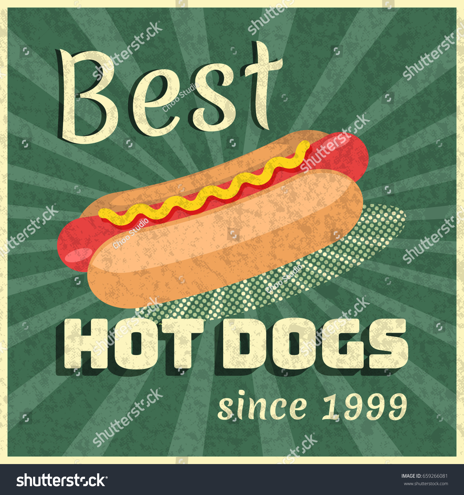 vector-poster-hot-dogs-advertisement-colorful-vector-de-stock-libre