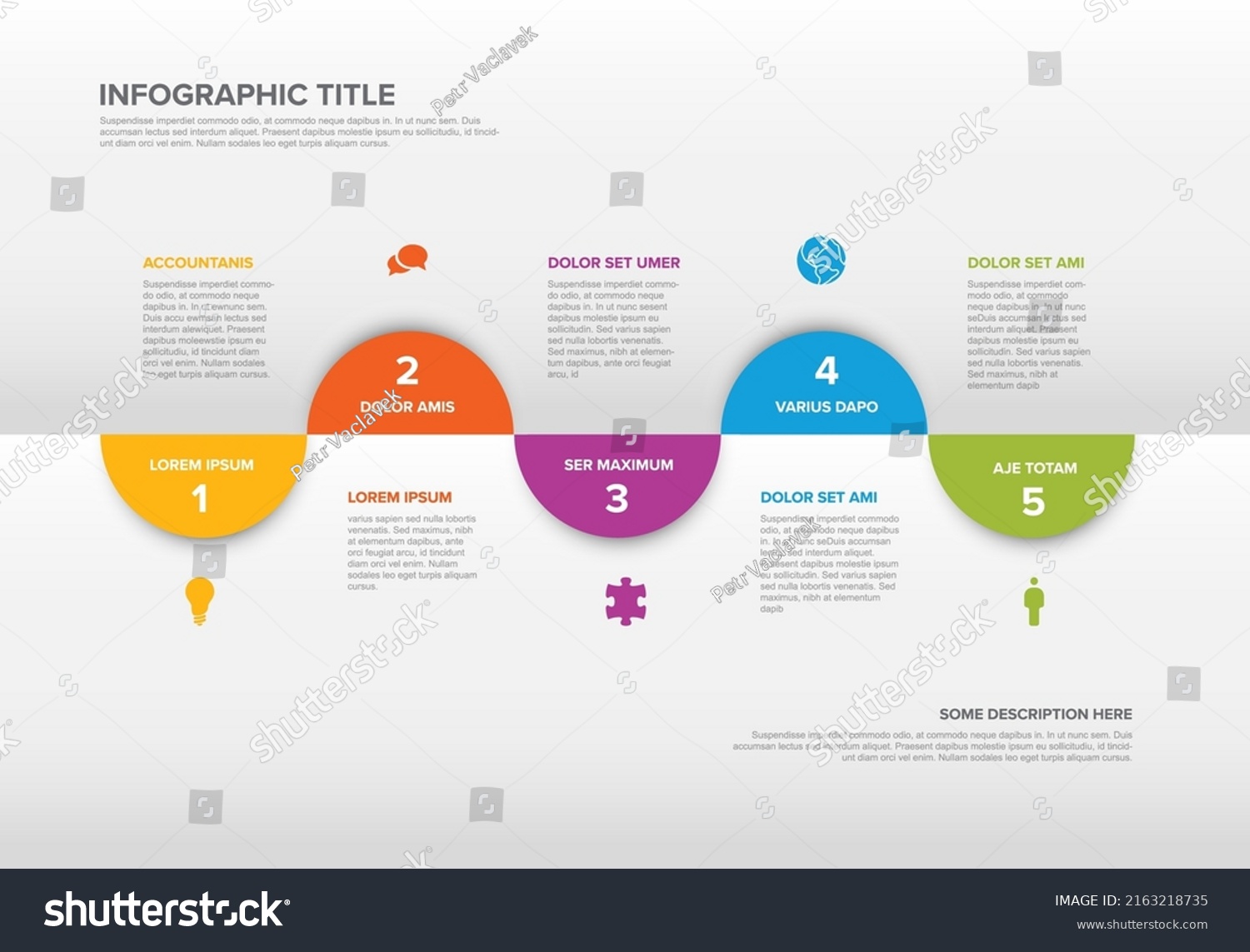 Vector Process Progress Template Diagram Schema Stock Vector (royalty 