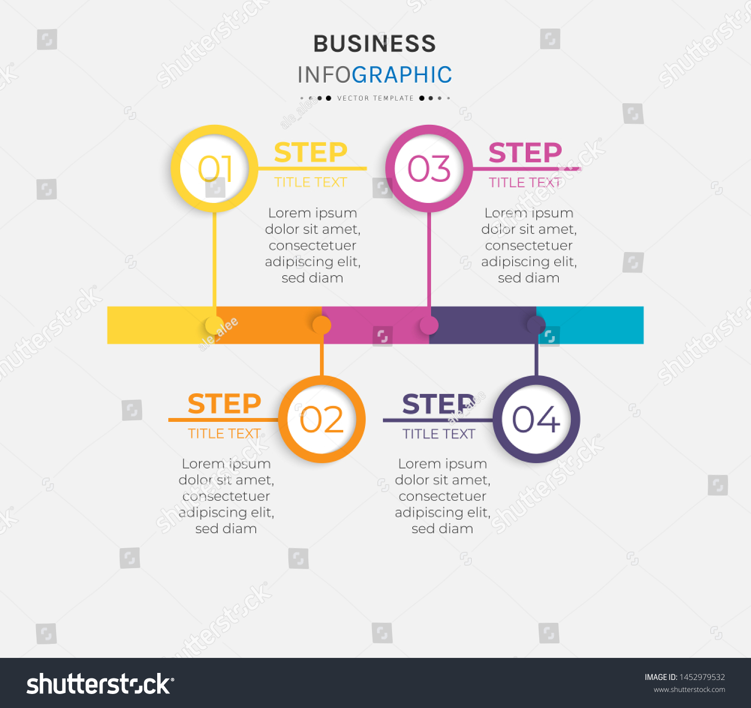 Vector 4 0ptions Steps Infographics Template Stock Vector (Royalty Free ...