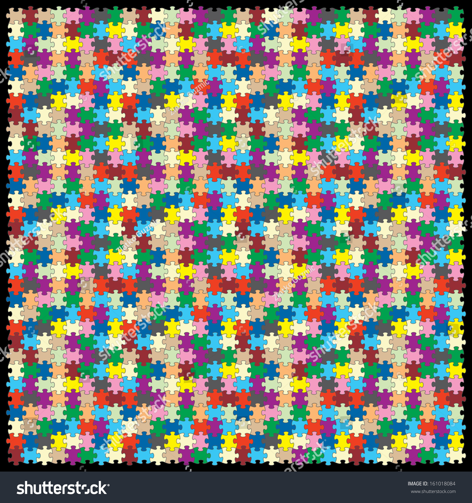 Vector Puzzle With 1024 Pieces - 161018084 : Shutterstock