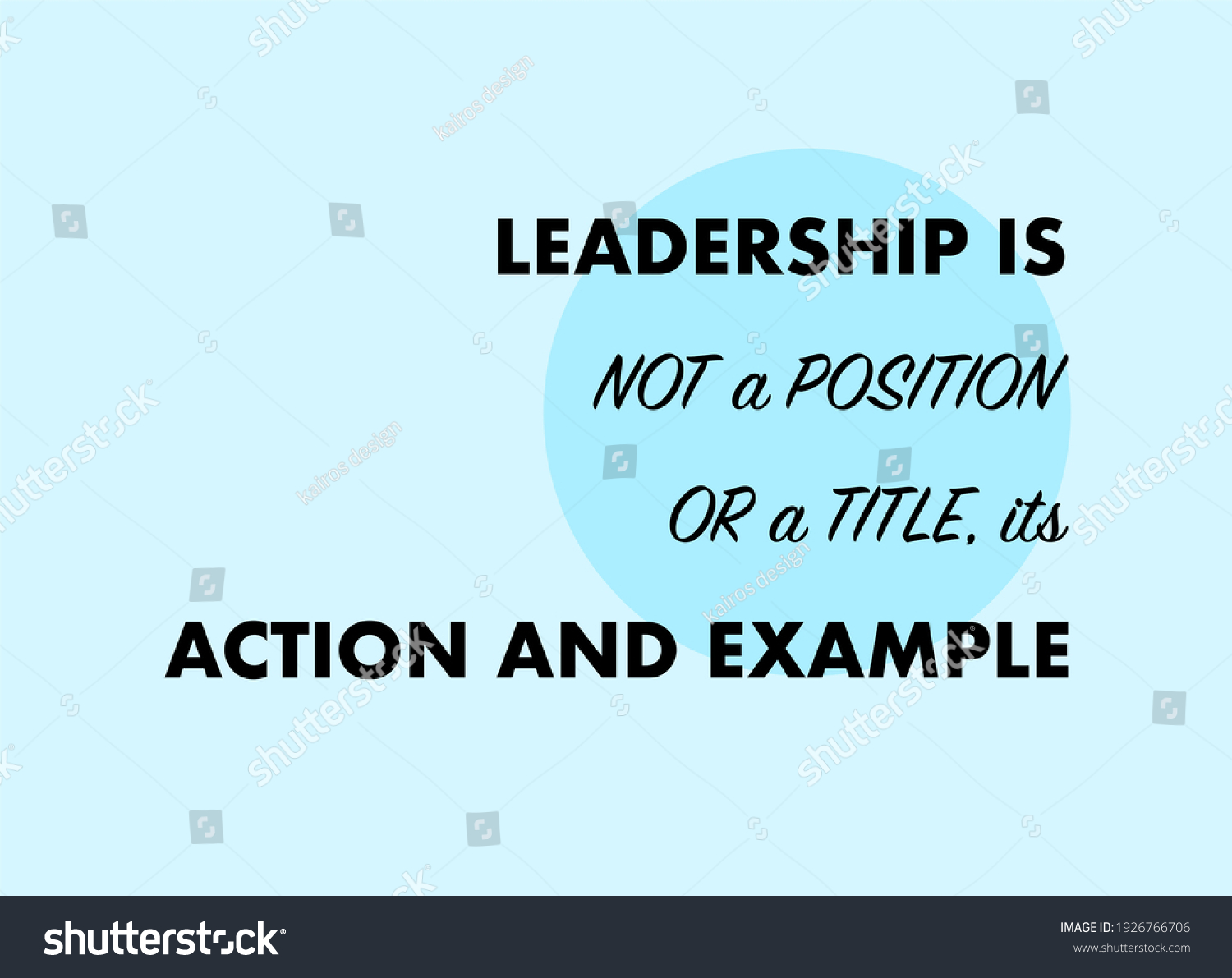 Vector Quote Leadership Not Position Title Stock Vector (Royalty Free ...