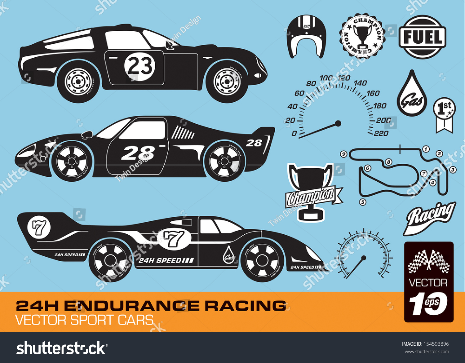 SVG of Vector race cars svg