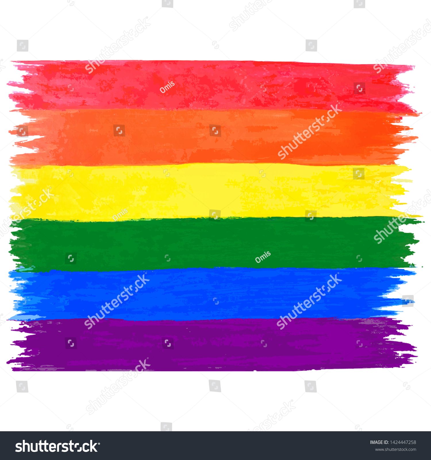 Vector Rainbow Isolated On White Background Stock Vector (Royalty Free ...