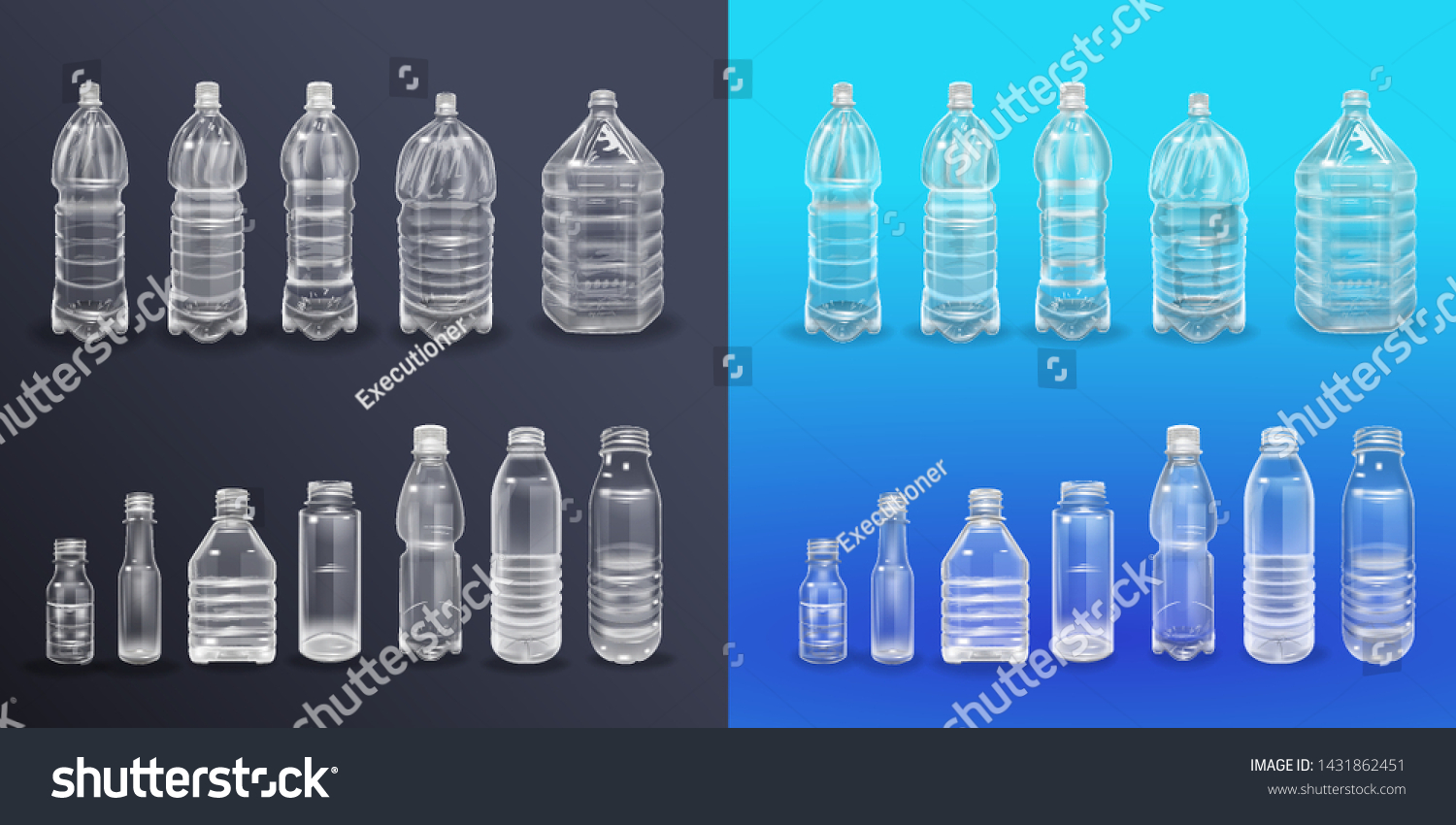 SVG of Vector Realistic Plastic Container Mineral Water Bottle Beverage Label Isolated Empty Plastic Water Bottle Beverage Drinking Mineral vector Plastic Object Isolated 3D Empty Label illustration isolated svg