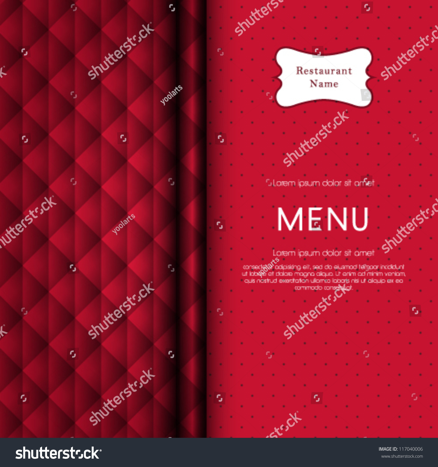 vector restaurant menu cover design stock vector 117040006 vector restaurant menu cover design stock vector 117040006